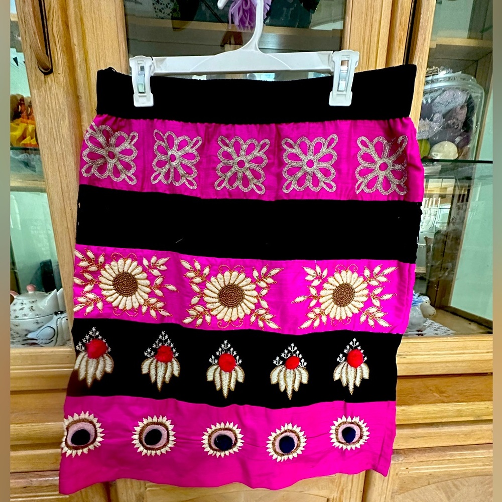 Anthropologie Pom Pom skirt